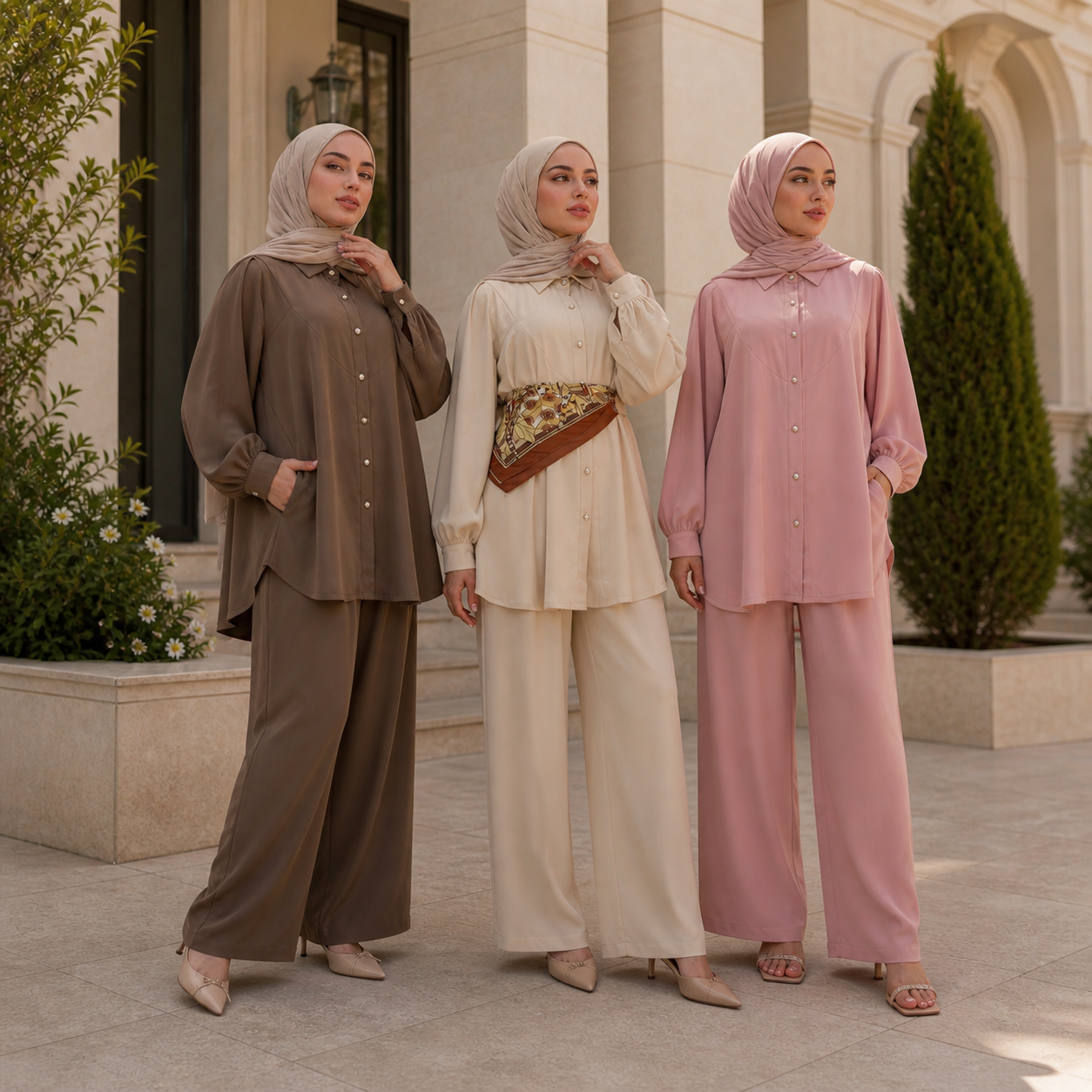 Silky Flared Set