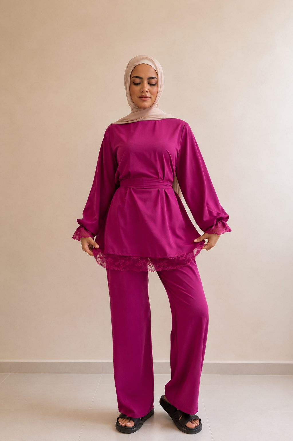 Lace Pant Set