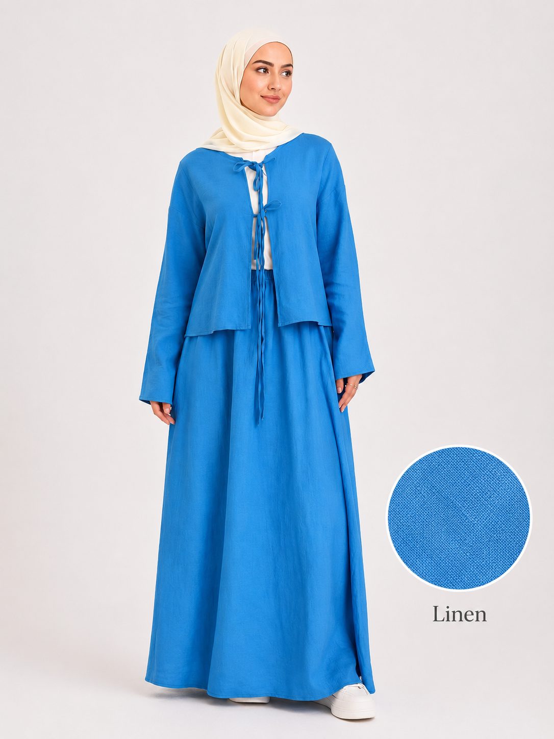 Linen Skirt Set
