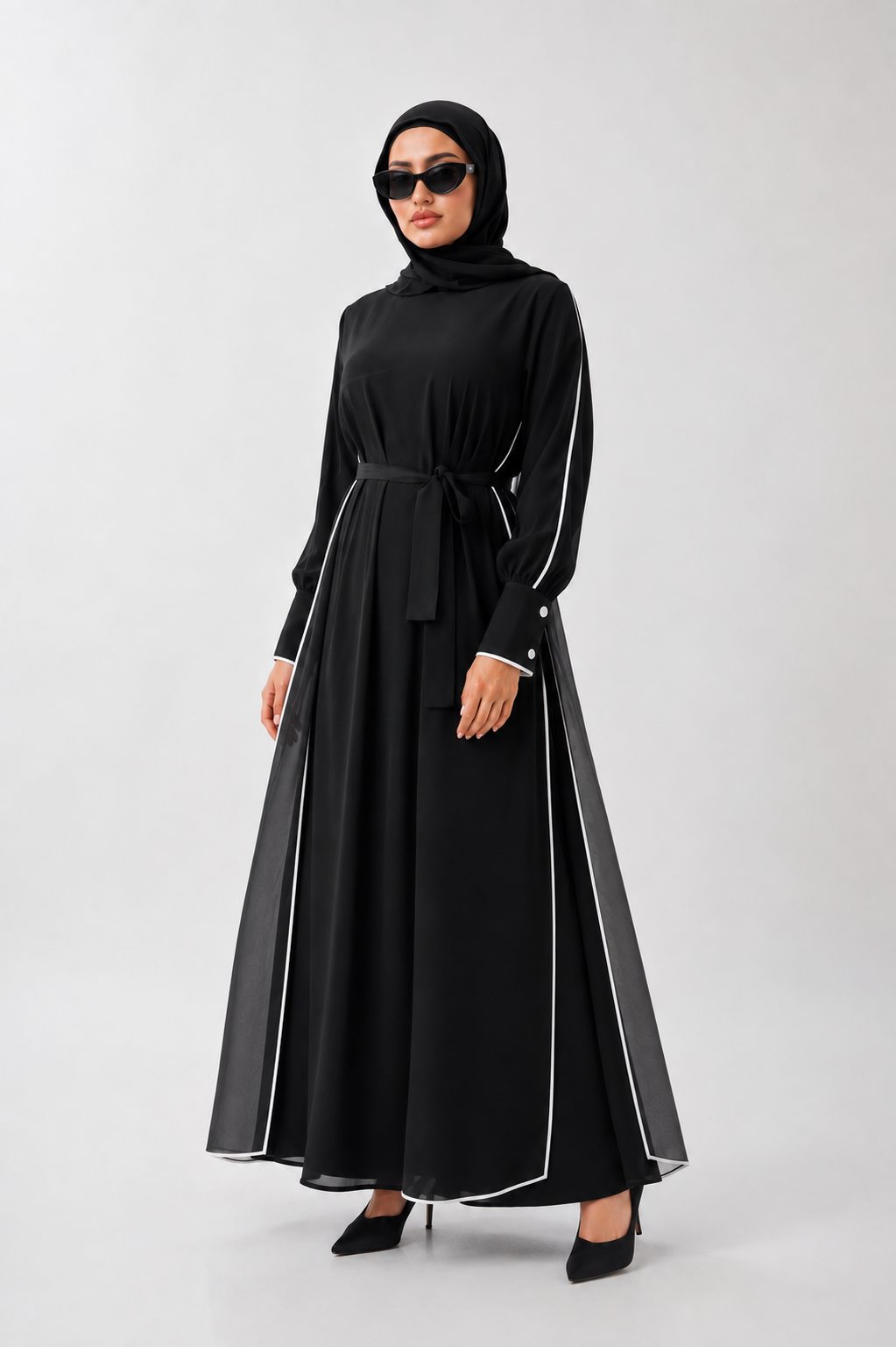Layered Chiffon Dress
