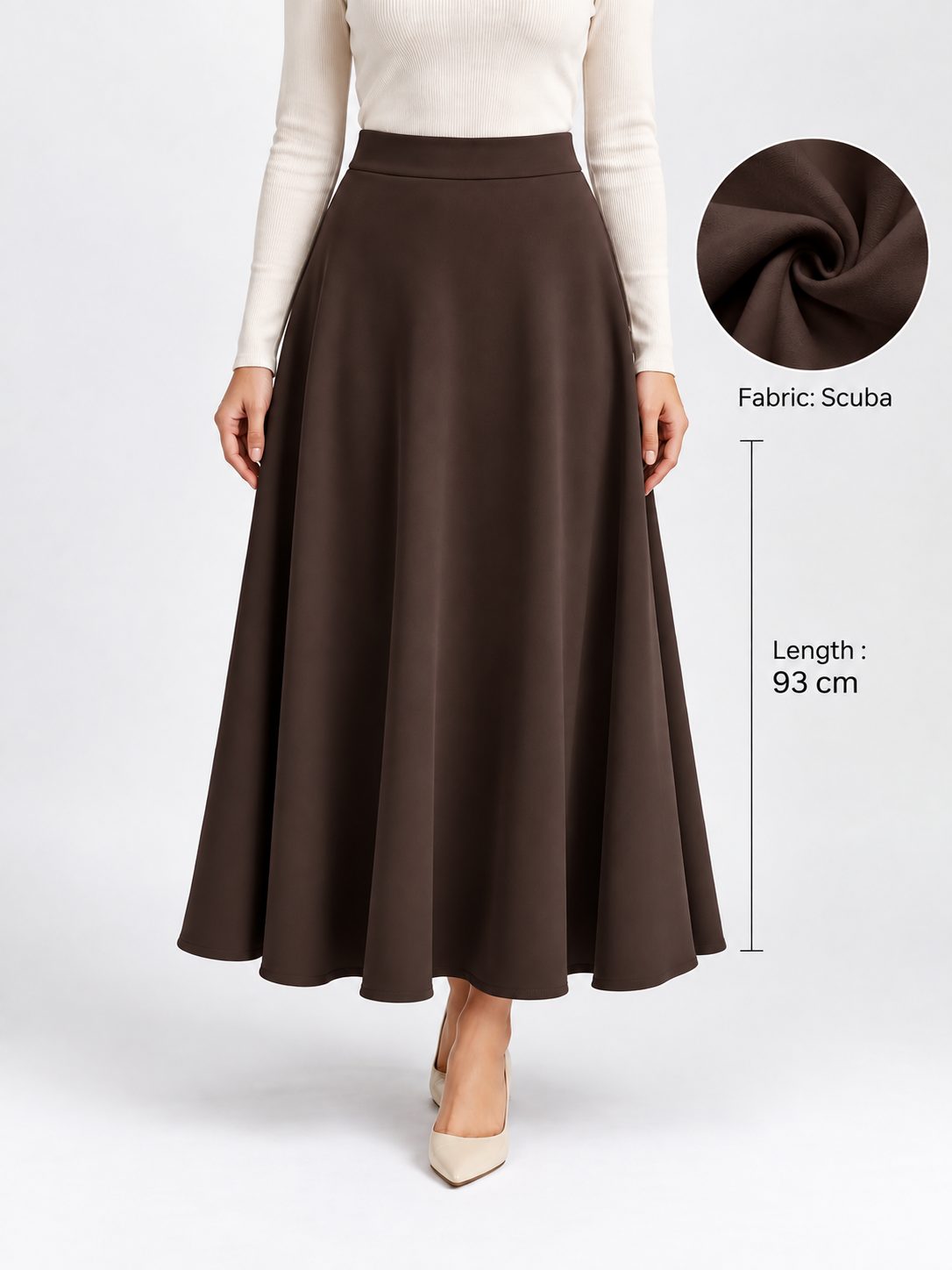 MISS NISA Scuba Skirt