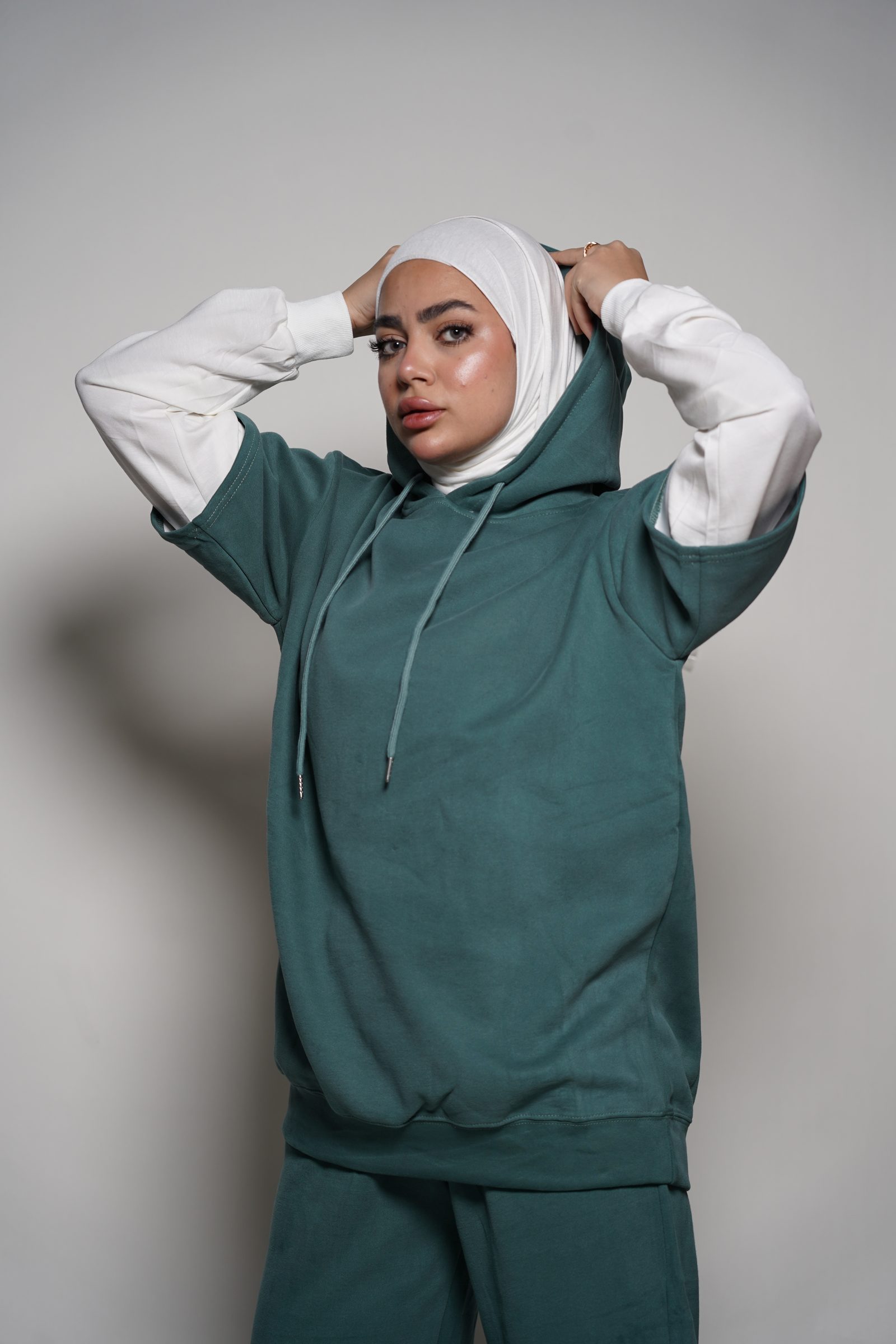 Hooded Half-Sleeve Set