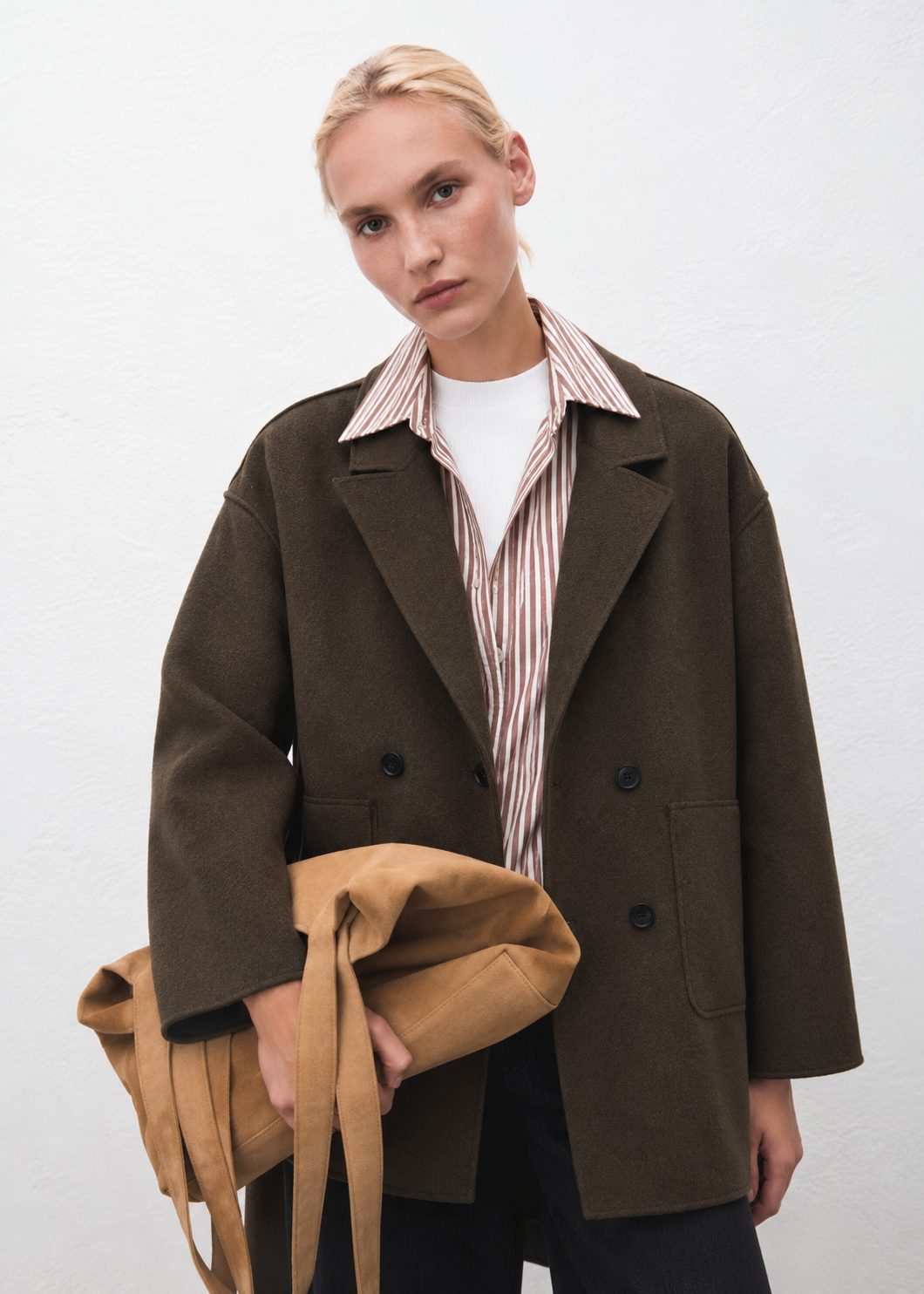Oversized Double-Breasted Coat
