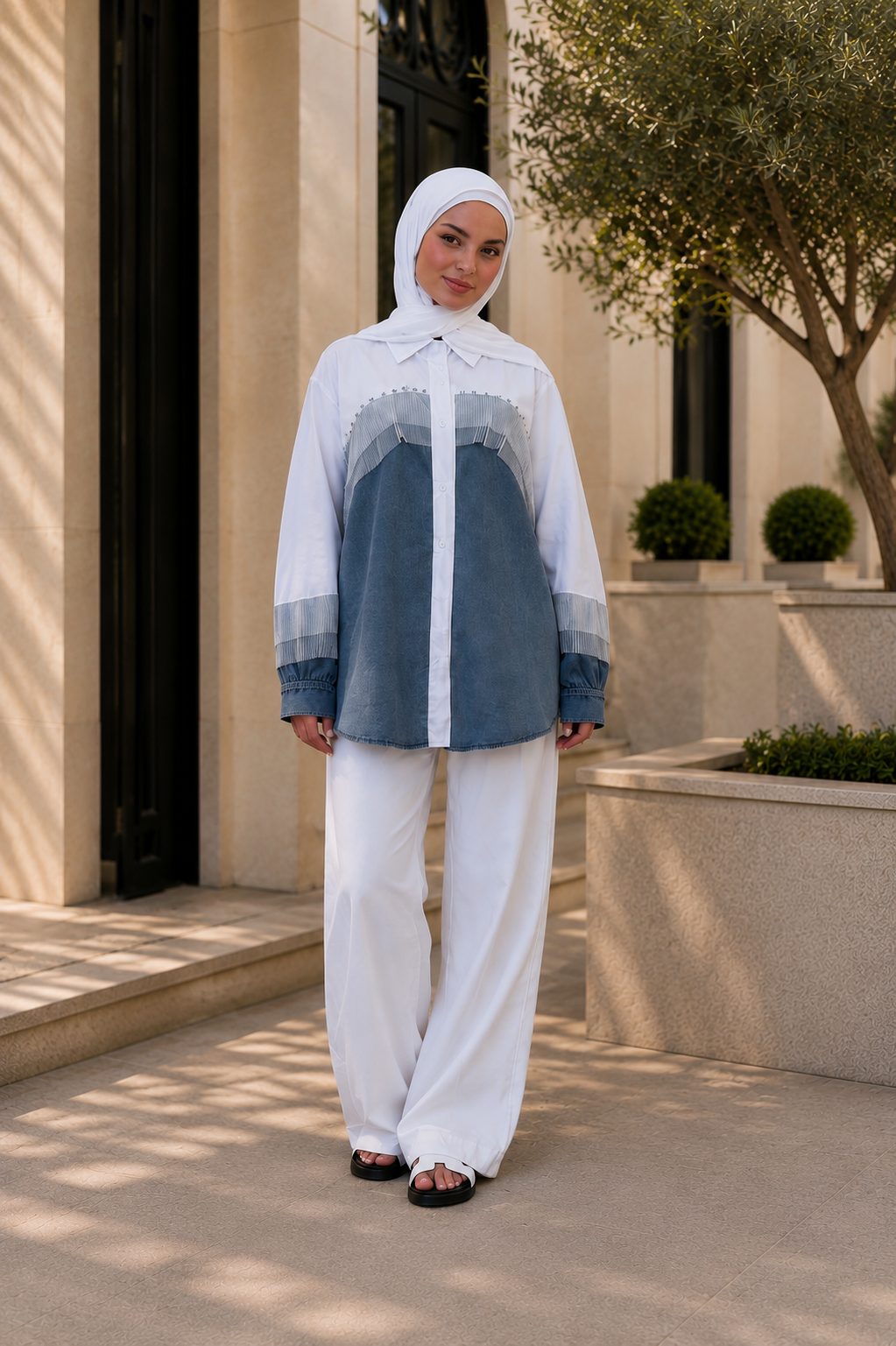 Denim Poplin shirt 2