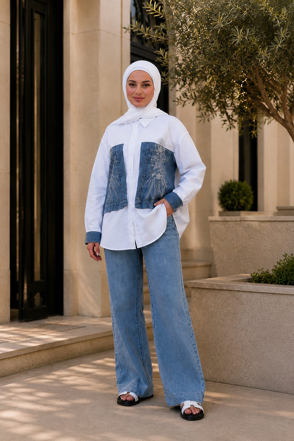 Denim Poplin shirt 3