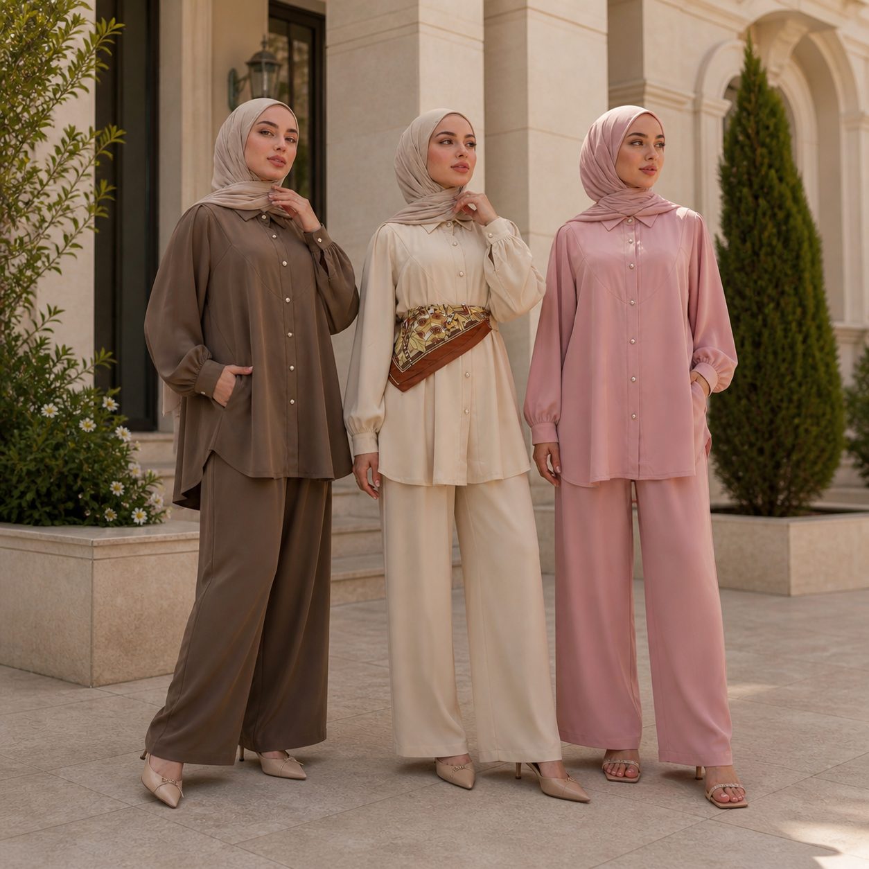 Silky Flared Set